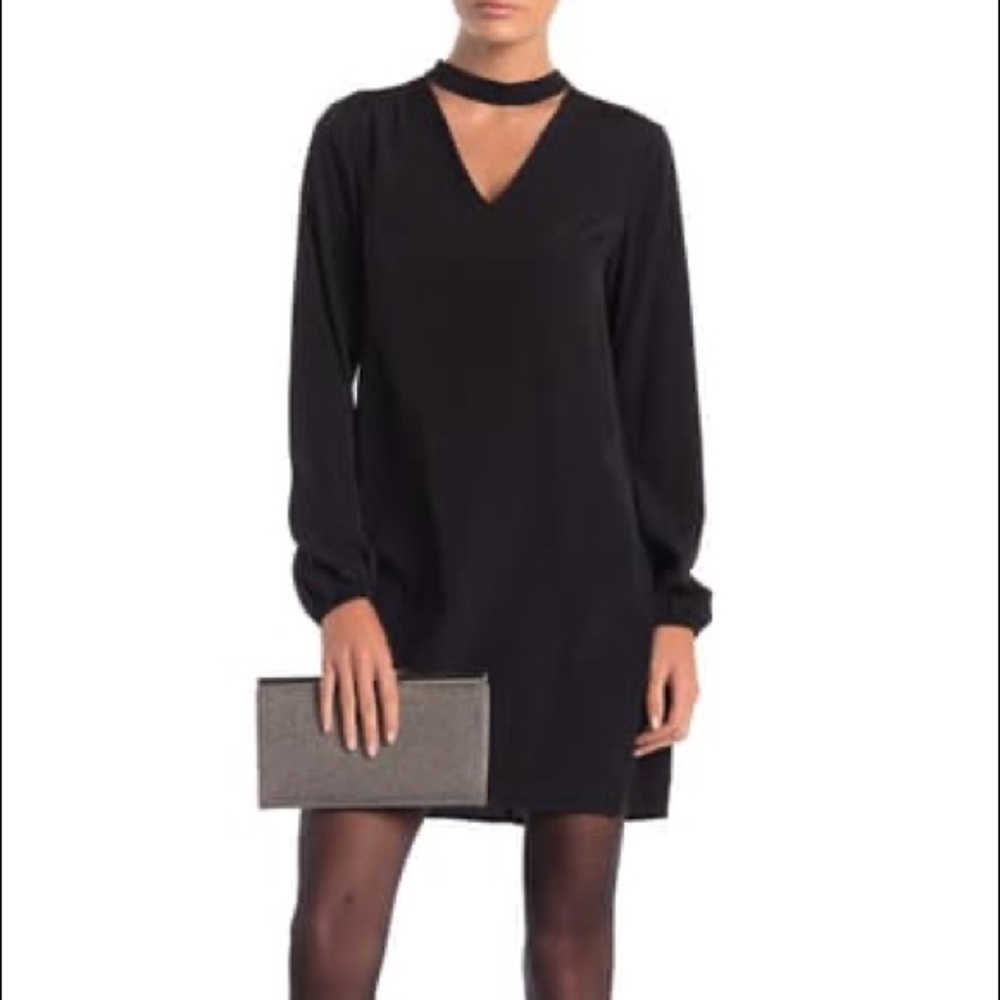 Cynthia Steffe Roxanne Mock Neck Long Sleeve Dress
